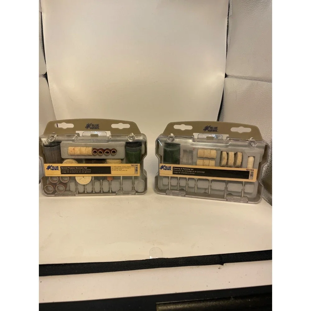 2 Kits including general purpose & cleaning & polishing set for Drill Dremel